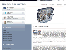 Tablet Screenshot of precisionfuel.co.za